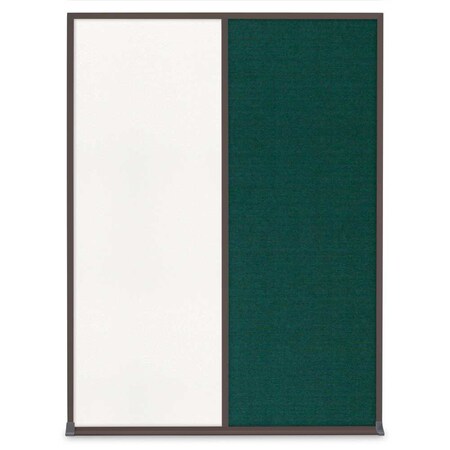 United Visual Products Single Door Radius Plus Corkboard, 24"X UV8001PLUS-GOLD-DRKSPR